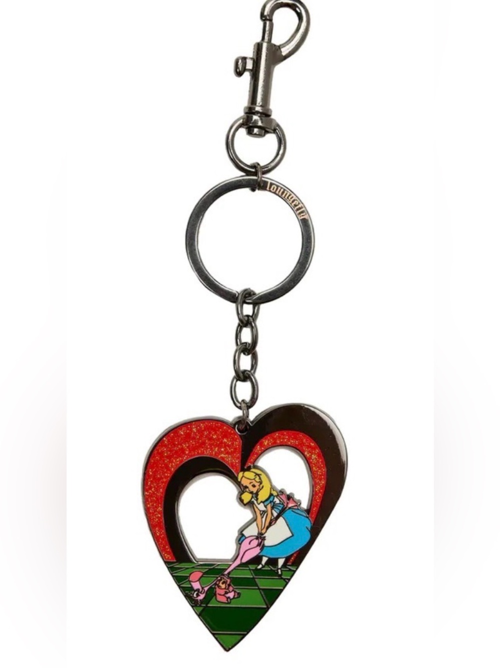 NWT Loungefly Disney Alice in Wonderland croquet keychain